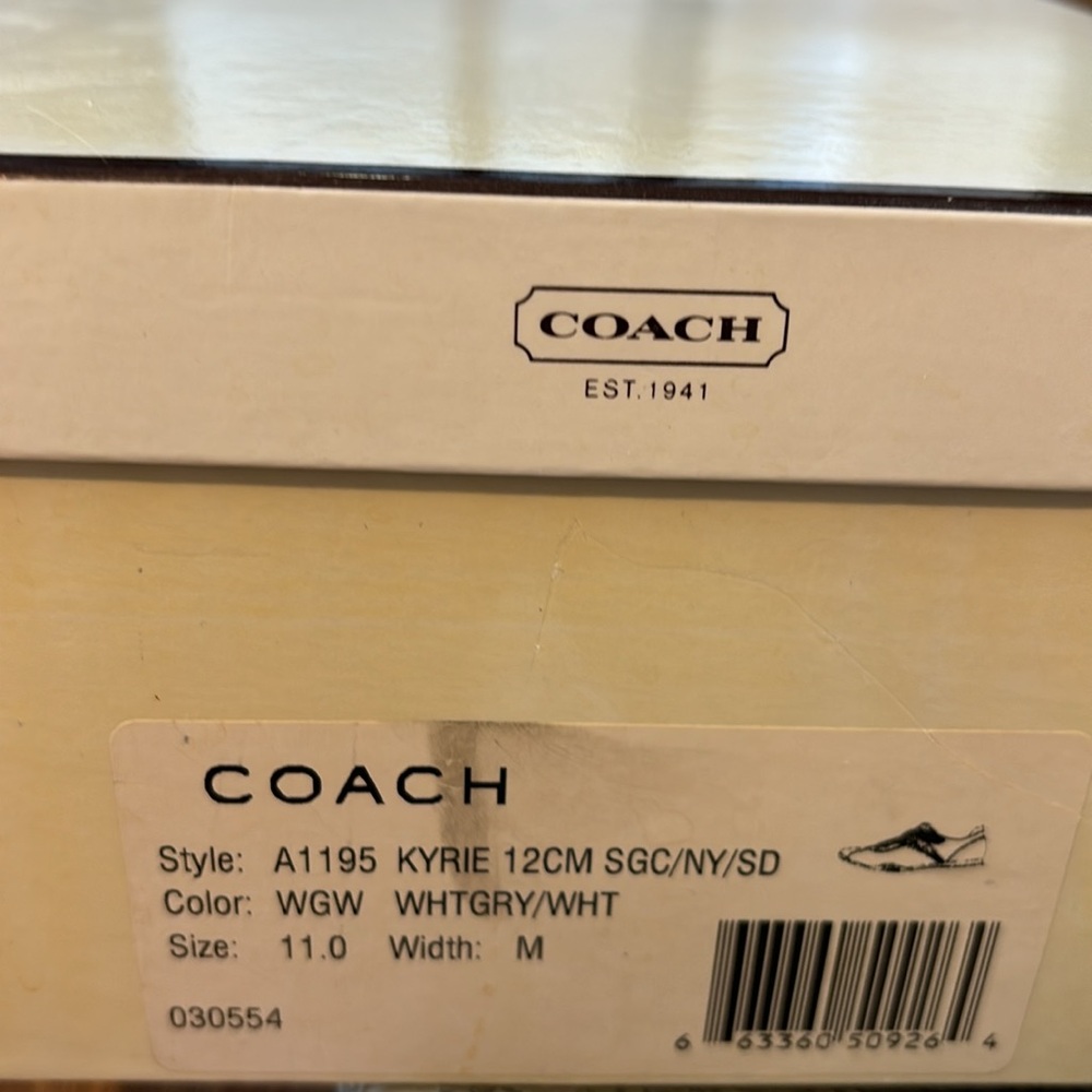 Coach size 11 Kyrie Sneakers - Picture 8 of 9